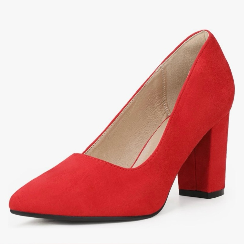 IDIFU 3” High Heels Size 5.5 Red Suede